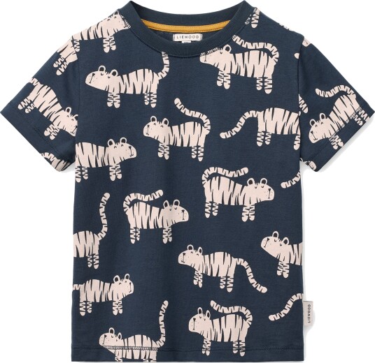 Liewood Francis Printed Ss T Shirt Navy 86/92