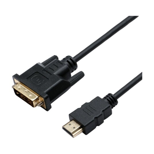 ELETRA HDMI AM 1.4B - DVI-D 2M KABEL, SVART