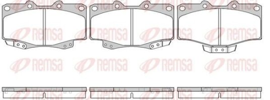 Bremseklosser REMSA 0315.04 Bremseklosser REMSA 0315.04