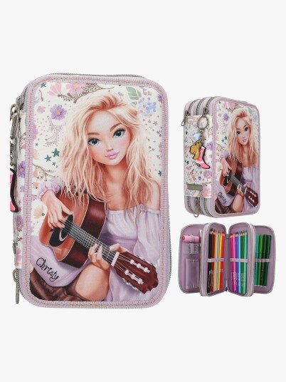 TOPModel Cowgirl Triple Pencil Case