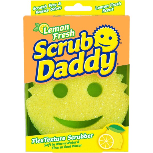 Scrub Daddy Lemon Fresh FlexTexture Scrubber Scrub Daddy Lemon Fresh FlexTexture Scrubber