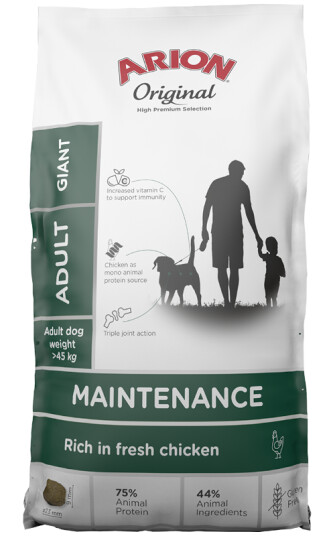 ARION Hundemat Tørrfôr for Store Hunder 12 kg - Glutenfri med Glukosamin