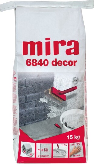 Mira 6840 Decor Slemmepuss Hvit 15 KG
