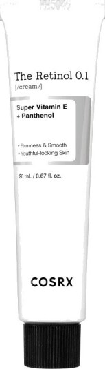 Cosrx Retinol 0.1 Antirynke Krem 20ml for Moden og Kombinert Hud