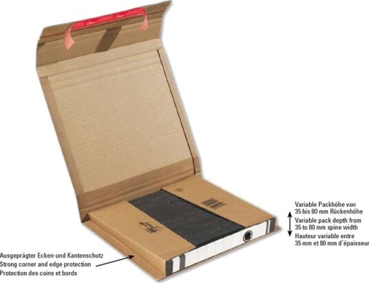 Colompac Cp 050.01 320 X 290 X 35 80 Fotoark Kartong Brun A4 320 Mm 290 Mm 80 Mm