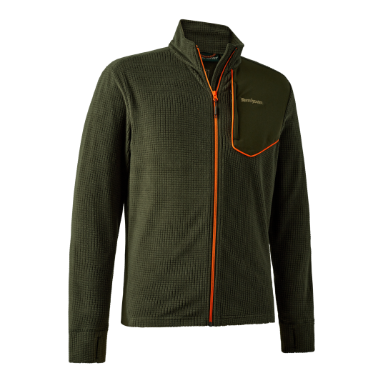 Deerhunter Chamois Fleece med full glidelås Herre Forest Green 2XL