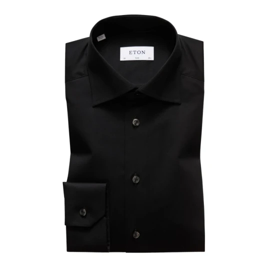 Eton Slim Fit Shirt Black Eton Slim Fit Shirt Black