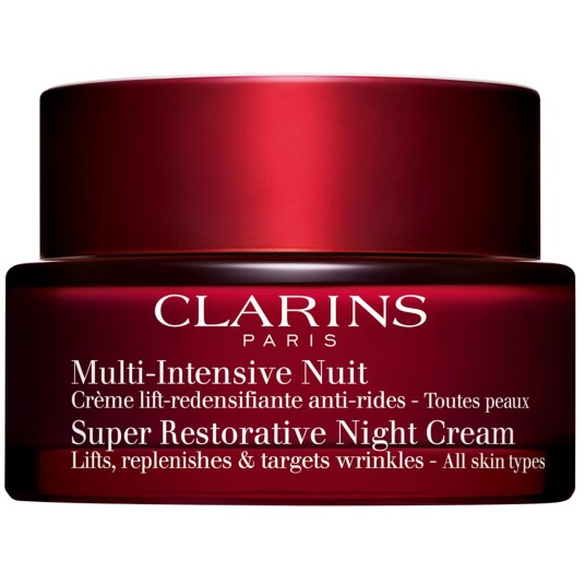 Clarins Super Restorative Nattkrem 50 ml for Alle Hudtyper med Hyaluronsyre og Retinol Clarins Super Restorative Nattkrem 50 ml for Alle Hudtyper med Hyaluronsyre og Retinol