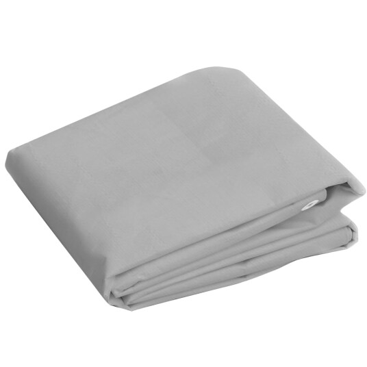 Presenning 260 g/m² 4x8 m grå HDPE