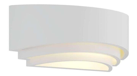 Lindby Gipsvegglampe Lucien, tre trinn, hvit Lindby Gipsvegglampe Lucien, tre trinn, hvit