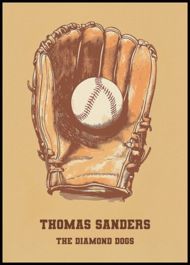 Baseball Memorabilia Vintage Poster Plakat / 100x150