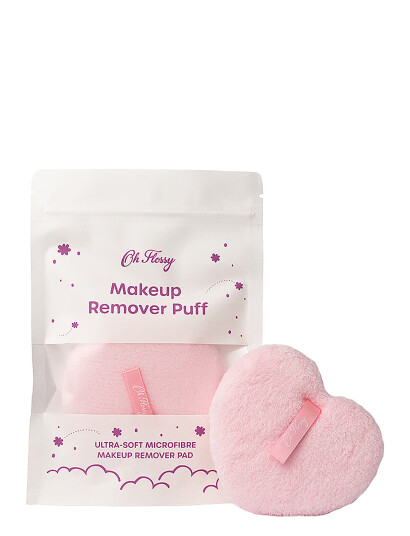 Oh Flossy Makeup Remover Puff - Pink - 1 PCS