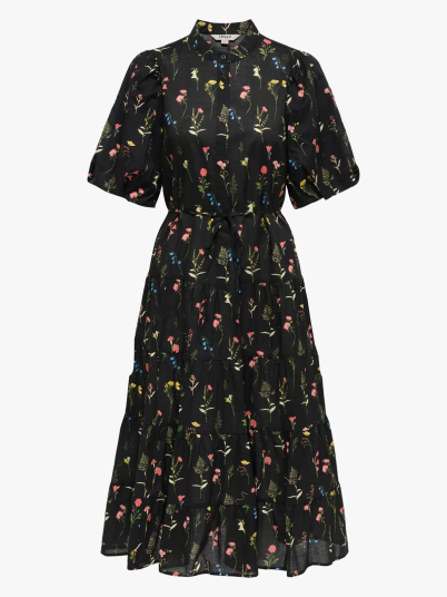 Only Elma Short Sleeve Long Belt Dress Sort XS Only Elma Short Sleeve Long Belt Dress Sort XS