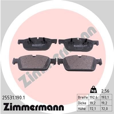 Bremseklosser ZIMMERMANN 25531.190.1 Bremseklosser ZIMMERMANN 25531.190.1