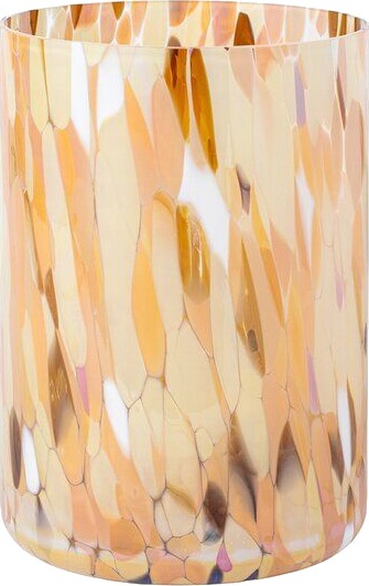 Magnor Swirl lykt/vase 19 cm brun Magnor Swirl lykt/vase 19 cm brun