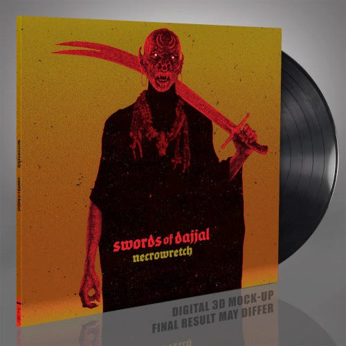 Necrowretch  Swords of Dajjal  LP/Vinyl