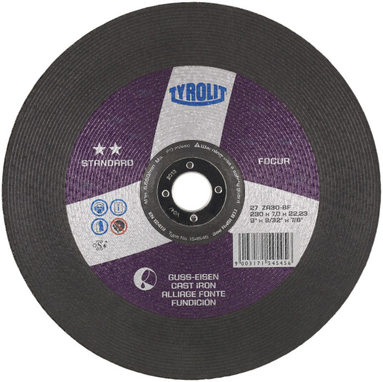 Skrubbskive Standard 27X ø178Ã7Ã22,2 ZA30O-BF