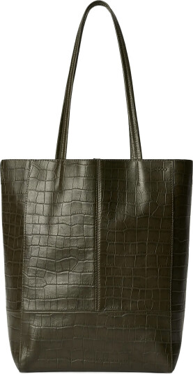ECCO Ecco Aven Tote Croc Leather   Green   ONE SIZE