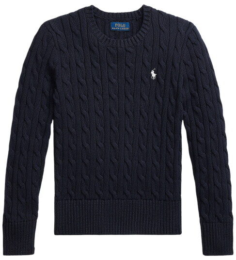 Polo Ralph Lauren Rl Navy W/ Nevis Girl Pullover L/12 14 år