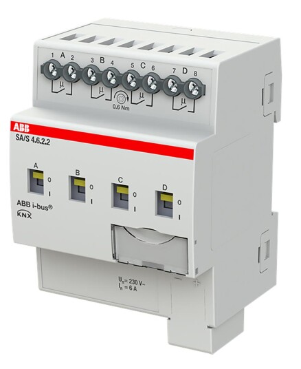 ABB 2CDG110254R0011 Bryteraktuator KNX 230V 6 A Maks. antall omkoblingskontakter: 4 Elfordeling & strømforsyning