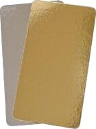 Kagepap 130X240 Mm 800 Gr Sølv/Guld,100 Stk/Krt