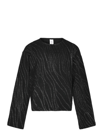 Vero Moda Girl Vmnita Ls O-Neck Top Jrs Girl - Black - 158/164