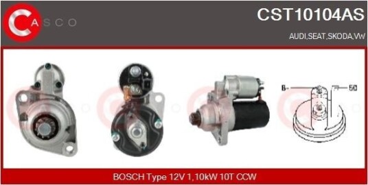CASCO CST10104AS Starter CASCO CST10104AS Starter