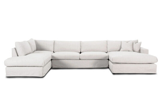Soffadirekt MAXIME U sofa Venstre Hvit Soffadirekt MAXIME U sofa Venstre Hvit