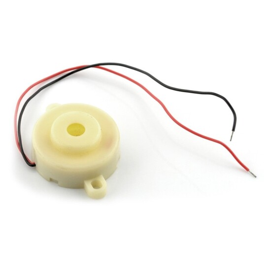 Buzzer med generator 98 dB 32 mm diameter monteringsfester 12V