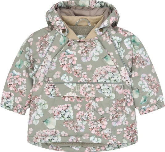 Petit Piao Vinterjakke PPDard Shadow Hortensia AOP Petit Piao 2 år (92) Vinterjakke Armygrønn Grønn Rosa