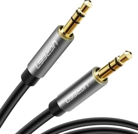 Kabel Ugreen Jack 3,5 Mm Jack 3,5 Mm 0,5 M Grå Ugr618