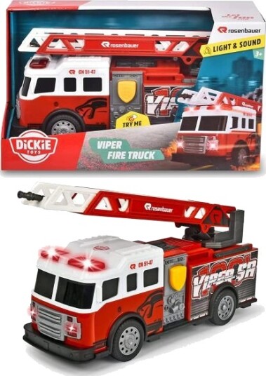 Dickie Toys Viper Brannbil Med Lys Og Lyd 27cm Fra 3  År