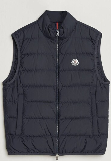 Moncler Contrin Down Vest Navy