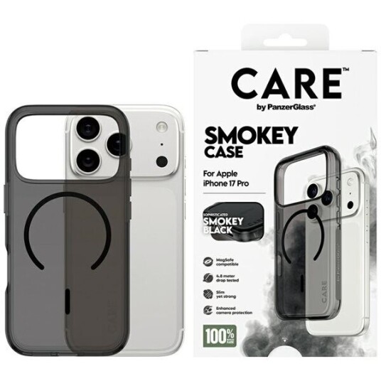 CARE by PanzerGlass Urban Explorer iPhone 17 Pro Beskyttelsesdeksel med MagSafe - Smokey Svart
