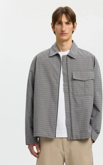 Selected Slmrlxmatt Zip Overshirt Multi/patterned M Selected Slmrlxmatt Zip Overshirt Multi/patterned M