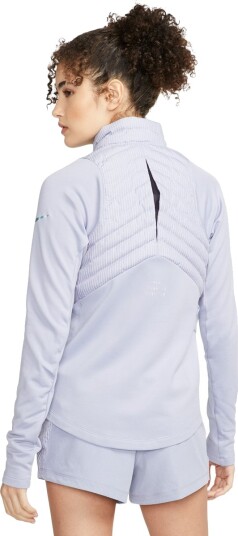 Nike Therma FIT Run Division Half Zip Zip Løpejakke Dame Lilla L