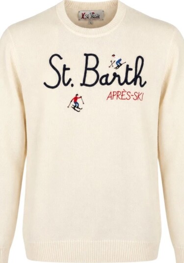MC2 Saint Barth Herre Strikkevarer Beige M,