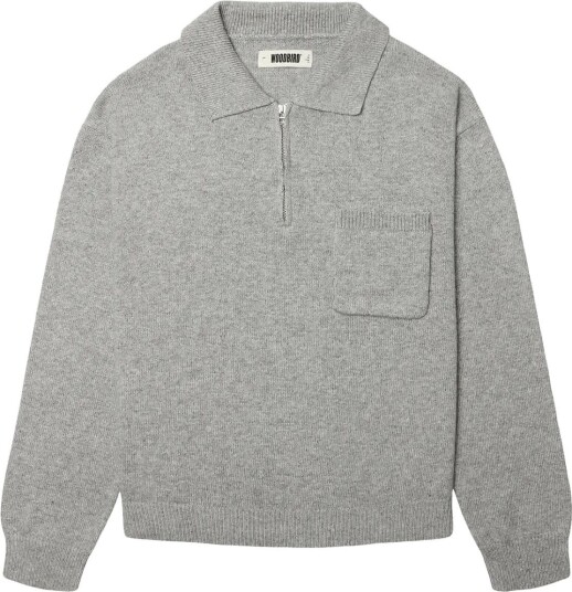 Woodbird Wbkang 1/2 Zip Polo Grey L
