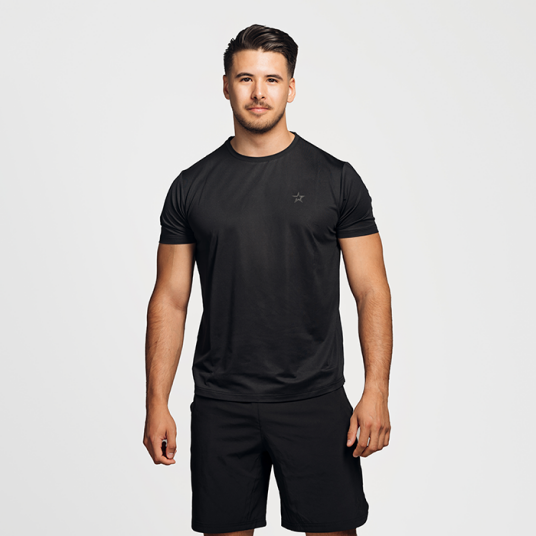 Star Wear Star Mesh T shirt Black Svart Small