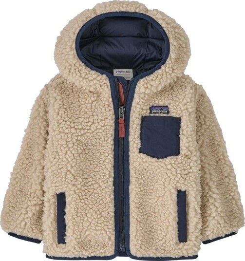 Patagonia Baby Retro X Hoody Dark Natural W/New Navy Patagonia Baby Retro X Hoody Dark Natural W/New Navy