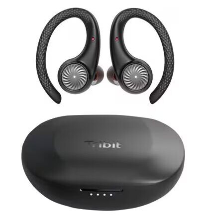Trådløst Bluetooth-hodesett TWS med AptX og gjennomsiktighetsmodus - svart Trådløst Bluetooth-hodesett TWS med AptX og gjennomsiktighetsmodus - svart