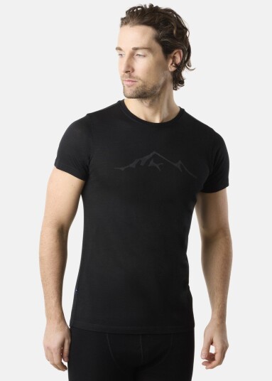 Swedemount Himalaya Merino Wool Tee Black M T Shirts Swedemount Himalaya Merino Wool Tee Black M T Shirts