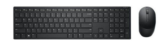 Dell Pro KM5221W Tastatur og Mussett Trådløs QWERTY Svart Dell Pro KM5221W Tastatur og Mussett Trådløs QWERTY Svart