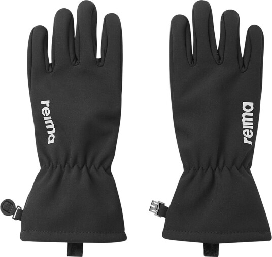 Reima Black Tehden Black Softshell Hansker 5