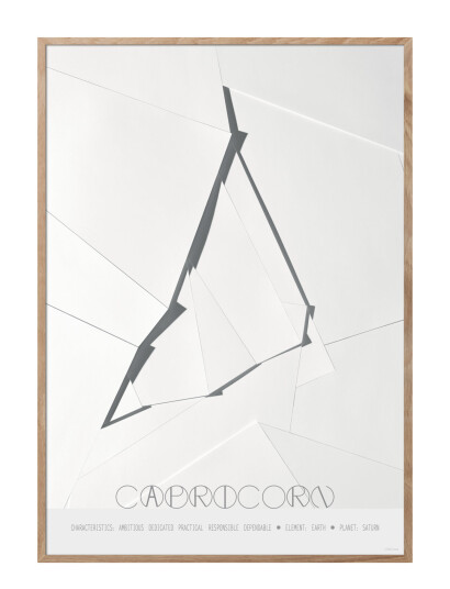 ChiCura Capricorn - The Goat - Multi/patterned - 29.7X42CM