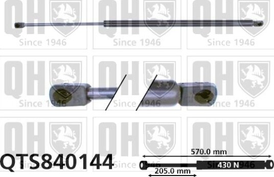 QUINTON HAZELL QTS840144 Baklukedemper