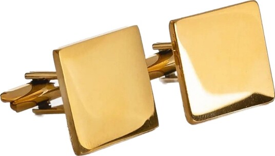edd. Edd. Cufflinks SQUARE GOLD One Size