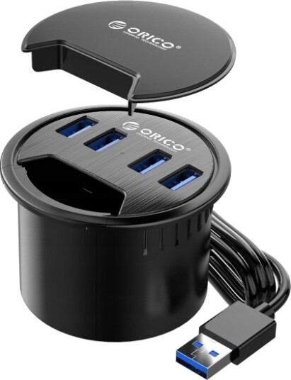Usb-Hub Orico Skrivebords-Usb 3.1 Gen1 4X Usb A (Desk-4U-Bk-Bp)