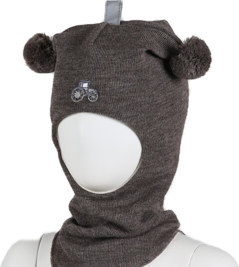 Kivat Balaclava i Ull Traktor Brunmelert 1 (1 2år) Kivat Balaclava i Ull Traktor Brunmelert 1 (1 2år)