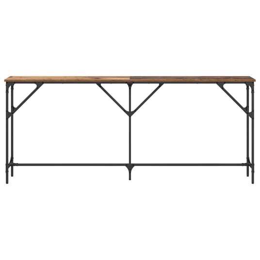 Konsollbord Gammelt tre 180x23x75 cm Konstruert tre